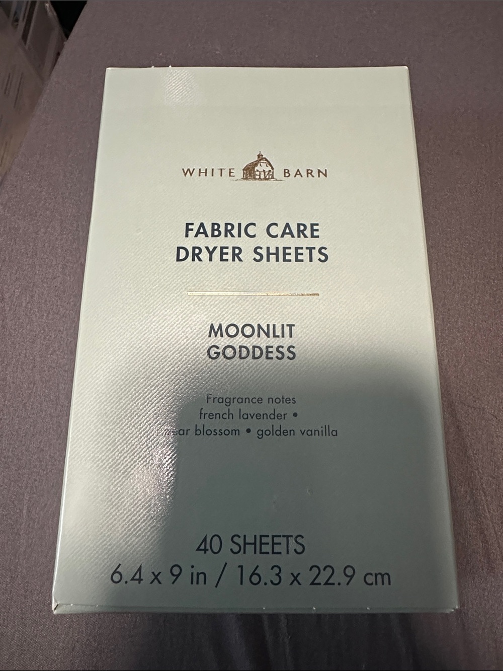 Moonlit Goddess Fabric Care Dryer Sheets
